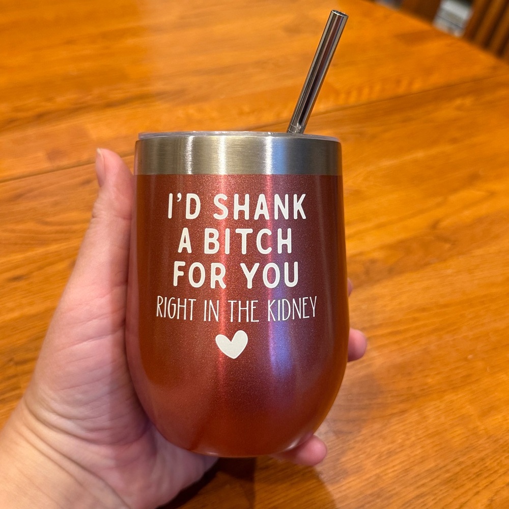 Rose Gold Wine Tumbler